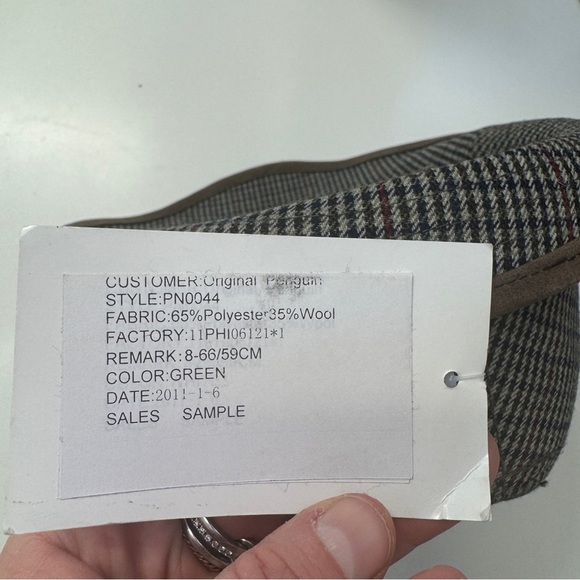 NEW Men’s Penguin Wool Blend Fedora Plaid L/XL - Picture 5 of 5